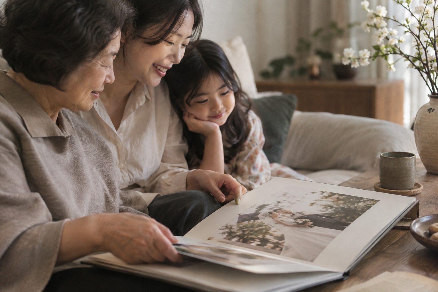 가족과 웨딩 사진 고를 때 — 한 앨범으로 모든 취향을 해결하지 않기
