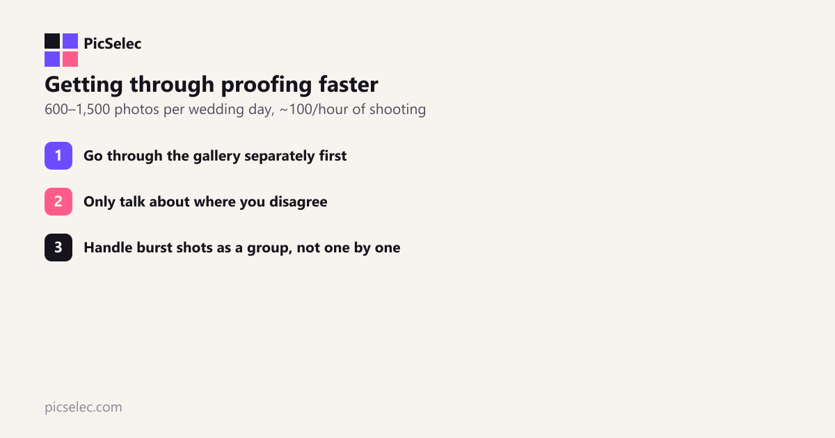 How to Get Through Wedding Photo Proofing Without It Taking a Week